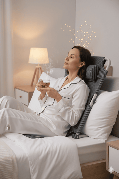 coussin pour le dos dosea femme detente au lit