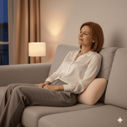 Coussin pour lombaire CalmDos™ : confort mémoire de forme et soulagement du dos - Enfin Actif 50+