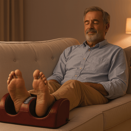 massage des pieds homme detente