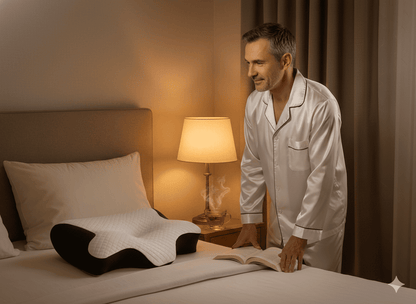 oreiller ergonomique ergoconfort homme detente lit