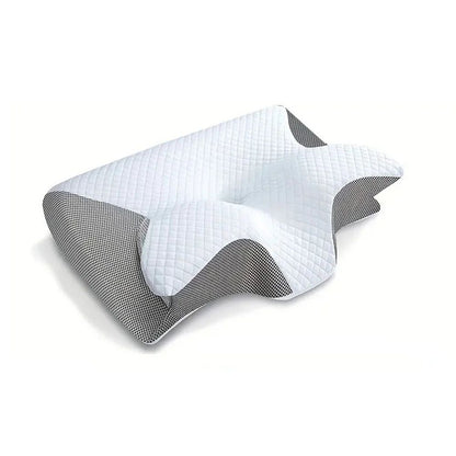 oreiller ergonomique gris clair