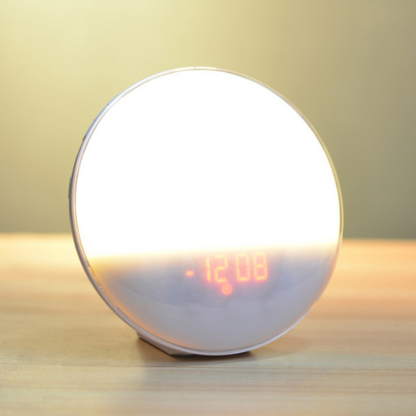 reveil simulateur d'aube lumiere blanche
