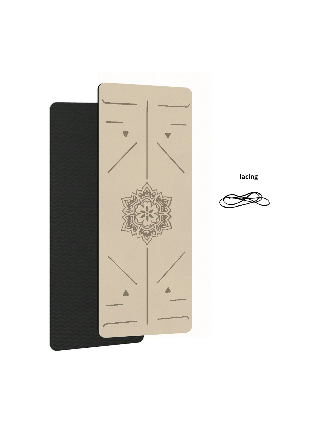 tapis de yoga beige